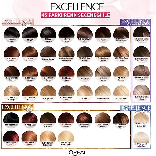 L?Oral Paris Excellence Cool Creme Sa Boyas ? 8.11 Ekstra Kll Sar