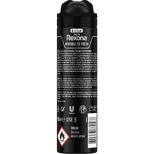 Rexona Men Antiperspirant Deodorant Invisible Ice 150 ml