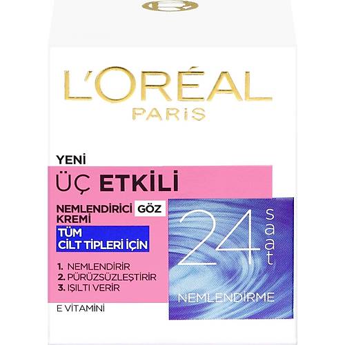 L'Oral Paris 3 Etkili Gz Bakm Kremi 15ml