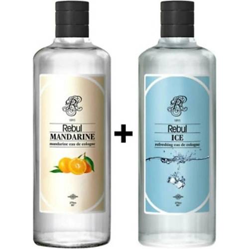 Rebul Kolonya Ice 270 ml + Mandarine 270 ml zel Set