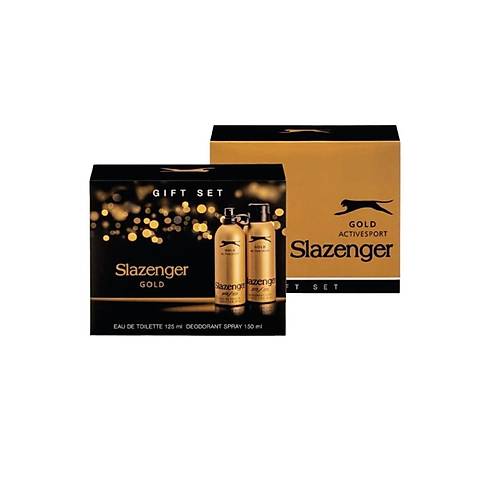 Slazenger  Erkek Karma Set 3 L Gold + Mavi + Yeil Deodorant-Parfm -  SLAZENGERKARMASET