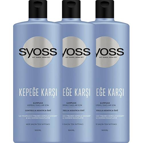 Syoss Kepee Kar Etkili ampuan 500 Ml X 3 Adet