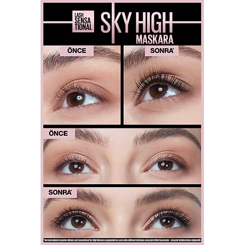 Maybelline New York Lash Sensational Sky High Suya Dayankl Waterproof Maskara