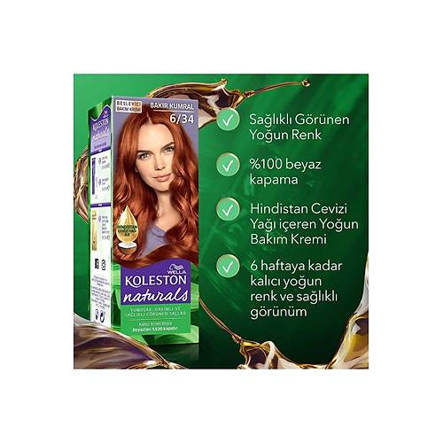 Wella Koleston Naturals Sa Boyas 6/34 Bakr Kumral