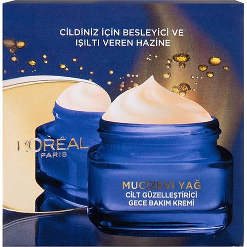 L'Oral Paris Mucizevi Ya Cilt Gzelletirici Gece Bakm Kremi 50 ml