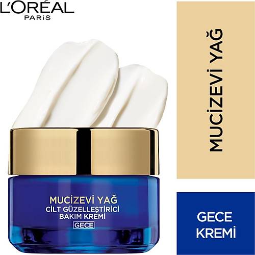 L'Oral Paris Mucizevi Ya Cilt Gzelletirici Gece Bakm Kremi 50 ml