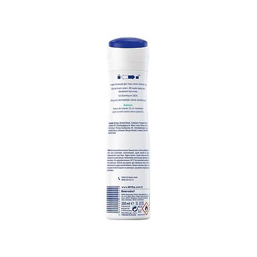 Nivea Kadn Sprey Deodorant Fresh Comfort 150ml, Ter Kokusuna Kar 48 Saat Koruma Gn Boyu Ferahlk