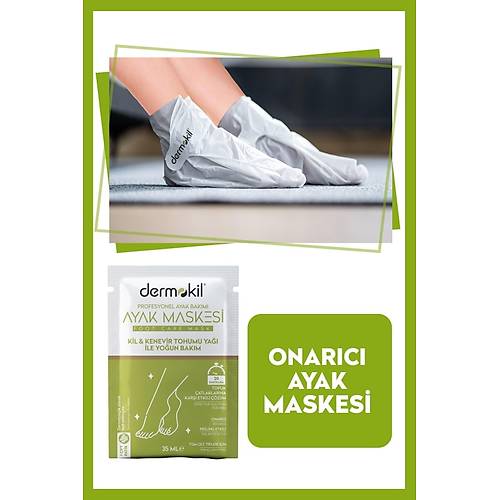 Dermokil Kil & Kenevir Yal Ayak Maskesi 35 Ml