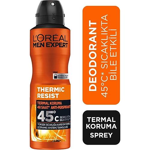 L'oral Paris Men Expert Thermc Resst Ant-persprant Sprey Deodorant 150ml