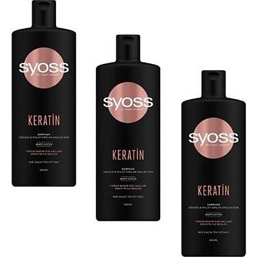 Syoss Keratin Mkemmellii ampuan 3 x 500 ML