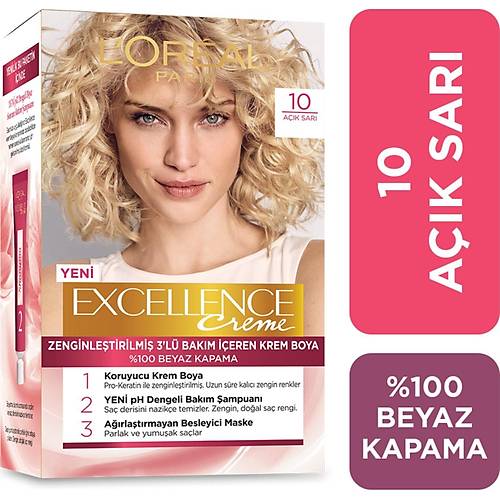 L'Oral Paris Excellence Creme Sa Boyas - 10 Ak Sar