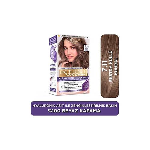 L'Oral Paris Excellence Cool Creme 7.11 Ekstra Kll Kumral Sa Boyas