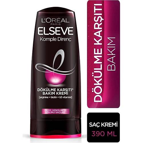 Loreal Paris L'oral Paris Elseve Komple Diren Dklme Kart Bakm Kremi 390 ml