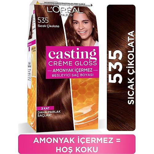 L'Oral Paris Casting Crme Gloss Sa Boyas - 535 Scak ikolata