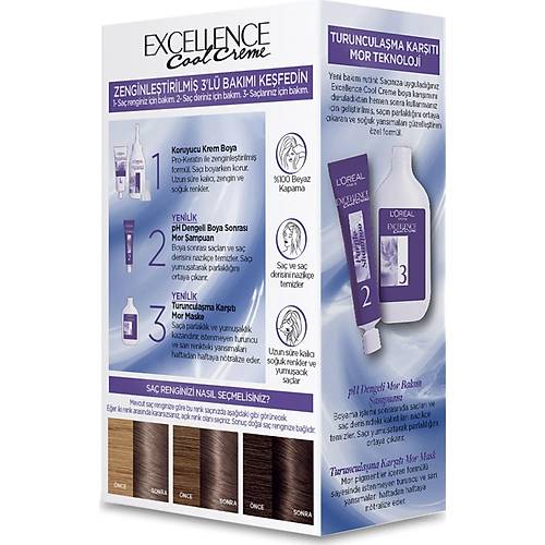 L?Oral Paris Excellence Cool Creme Sa Boyas ? 8.11 Ekstra Kll Sar