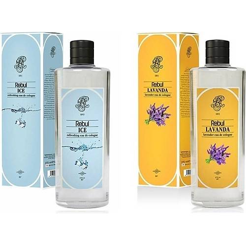 Rebul Ice Kolonya 270 ml + Rebul Lavanda Kolonya 270 ml 2'li Set