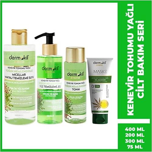 Dermokil   Maske 75 Ml+   Micellar 300 Ml+   Tonik 200 Ml+   Yz Temizlem