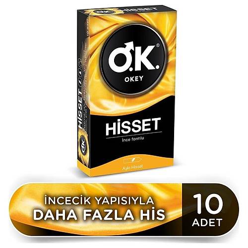 Okey Hisset nce Formlu Prezervatif (1 x 10 Adet)