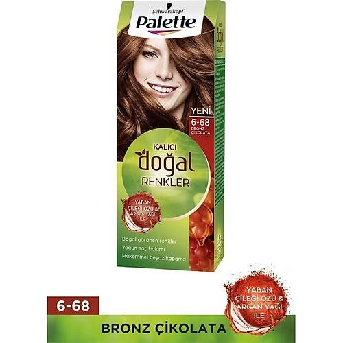 Schwarzkopf Palette Kalc Doal Renkler 6-68 Bronz ikolata Sa Boyas