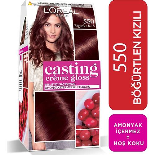 L'Oral Paris Casting Crme Gloss Sa Boyas - 550 Brtlen Kzl