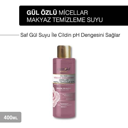 Dermokil Gl zl Gzenek Sklatrc Mcellar Makyaj Temizleme Suyu 400 ml