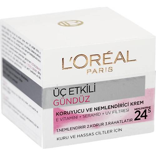 L'Oral Paris Dermo Expertise Hassas Ciltler in 3 Etkili Gnlk Bakm Kremi 50 Ml