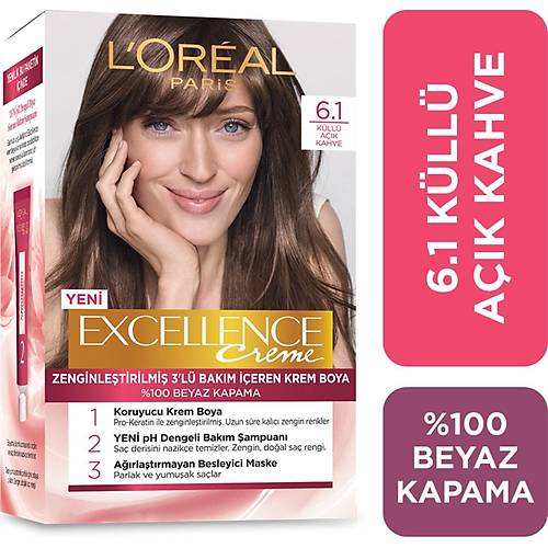 L'oral Paris Excellence Creme Sa Boyas 6.1 Kll Ak Kahve