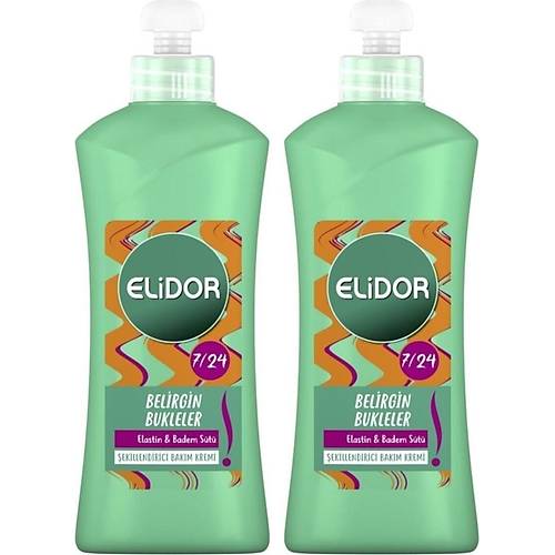 Elidor Belirgin Bukleler 7/24 ekillendirici Sa Bakm Kremi 300 ml x 2 Adet