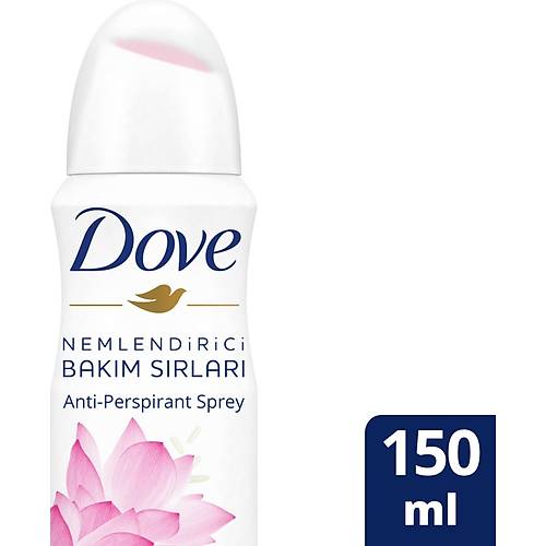 Dove Kadn Sprey Deodorant Lotus iei Kokusu Ildayan Bakm 150 ml