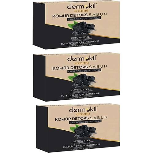 Dermokl Sabun Komurlu Detox 100GR 3'l Paket