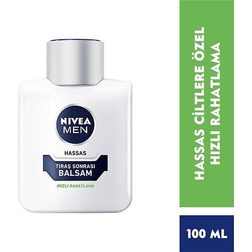 NIVEA Men Hassas Tra Sonras Balsam 100ml, Hassas Ciltler,Alkolsz Forml