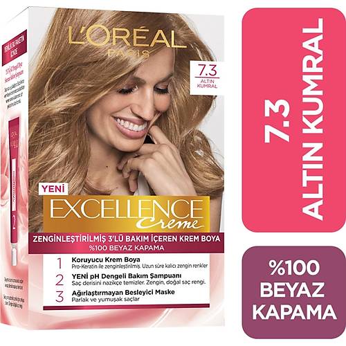 L'oral Paris Excellence Creme Sa Boyas 7.3 Altn Kumral