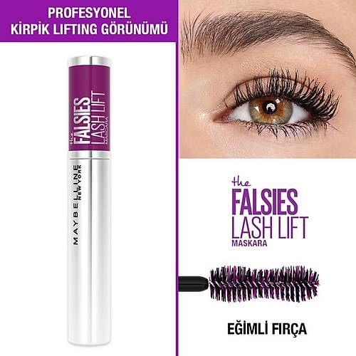 Maybelline New York Falsies Lash Lift Kaldrma Etkili Siyah Maskara