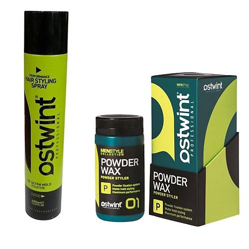 Ostwint Hair Sytling Spray 400 ML + Ostwint Powder Wax Styler Yeil 20 G
