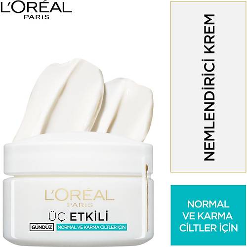 L'Oral Paris 3 Etkili Gnlk Bakm Kremi Normal Ve Karma Ciltler 50ml