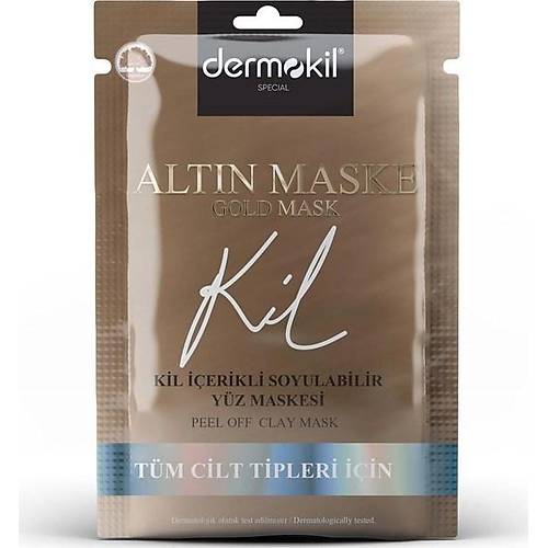 Dermokil Soyulabilir Kil erikli Gold Yz Maskesi 15 ml