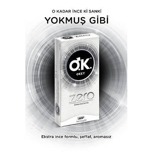 Okey Zero Ektra nce Formlu Prezervatif (1 x 10 Adet)