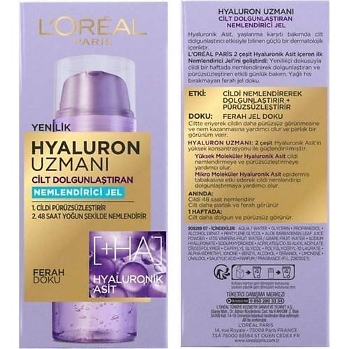 Loreal Paris L'oreal Paris Hyaluron Uzman Nemlendirici Jel 50ML