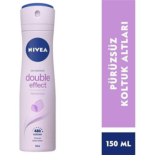 Nivea Kadn Sprey Deodorant Double Effect 48 Saat Anti-perspirant Koruma 150 ml