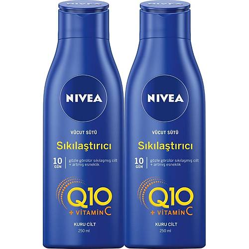 NIVEA Sklatrc Vcut St Q10 + C Vitamini 250mlx2,48 Saat Vcut Nemlendirme 