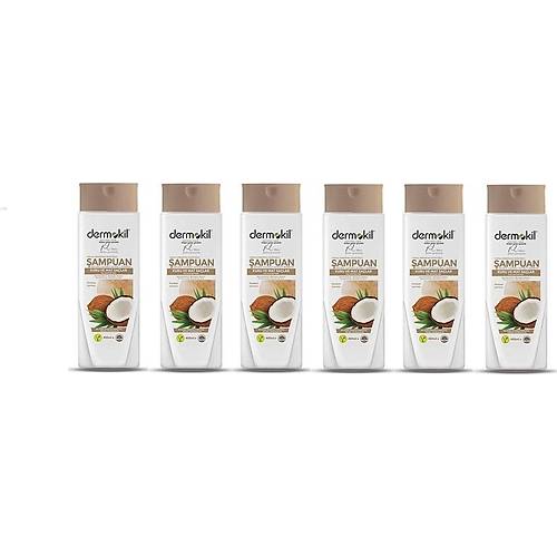 Dermokil Vegan Hindistan Cevizi zl ampuan 400 ml 6'l Set