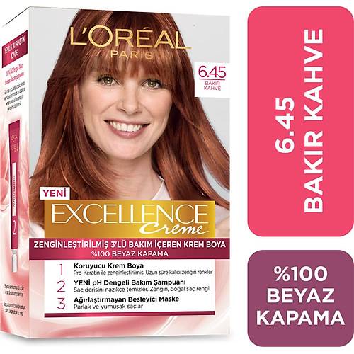 L'oral Paris Excellence Creme Sa Boyas 6.45 Bakr Kahve