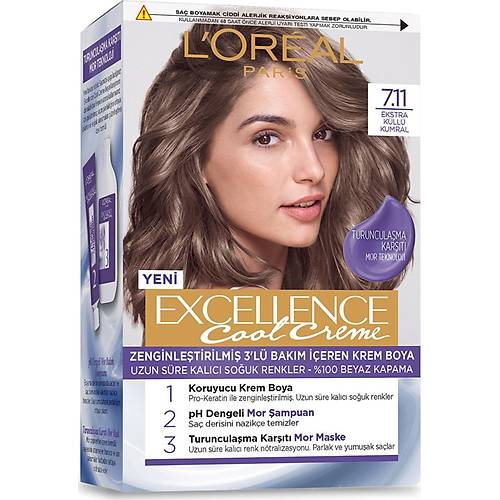 L?oral Paris Excellence Cool Creme Sa Boyas ? 7.11 Ekstra Kll Kumral