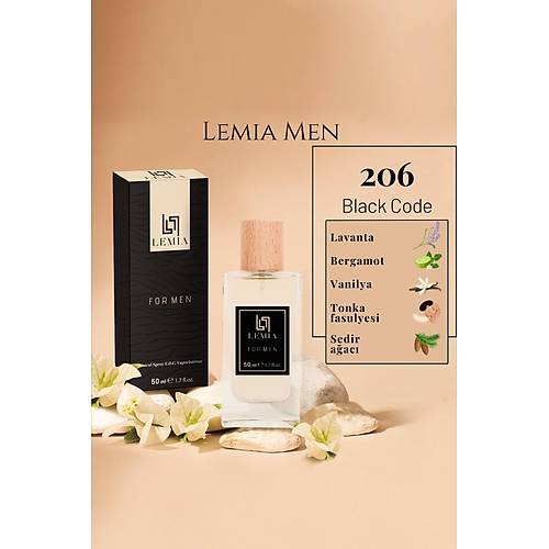 LEMA 206 Black Code Erkek Edc 50ml