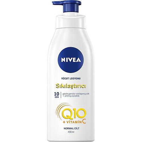 NIVEA Sklatrc Vcut Losyonu Q10 + C Vitamini (48 Saat Vcut Nemlendirme, 10 Gnde Sklama