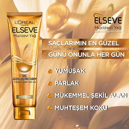 L'Oral Paris Elseve Mucizevi Ya Sa Gzelletirici Krem 150 ml - Kuru ve Sert Salar