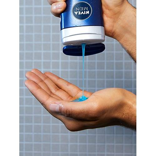 NIVEA Men Protect&Care Du Jeli 500ml, 3' 1 Arada Komple Bakm, Vcut, Sa ve Yz iin,Aloe Vera il