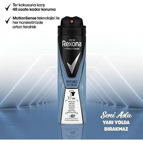 Rexona Men Antiperspirant Deodorant Invisible Ice 150 ml