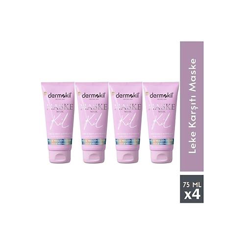 DERMOKL LEKE KARITI AYDINLATICI MASKE 75 ML X 4 ADET