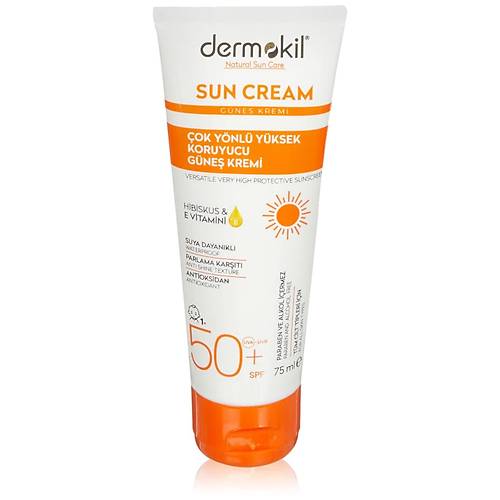 Dermokil Sun Cream SPF 50 ok Ynl Yksek Koruyucu Gne Kremi (75 ml)